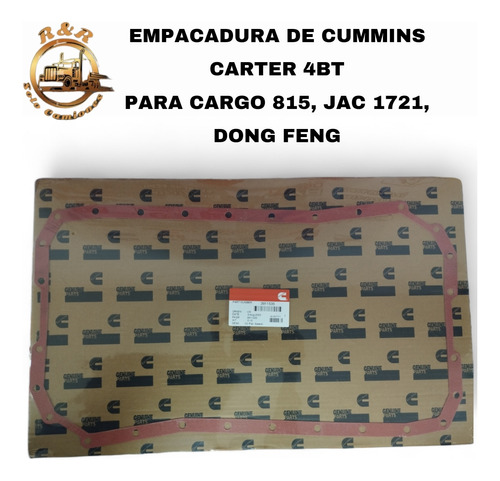 Empacadura De Cummins Carter 4btpara Dong Feng 