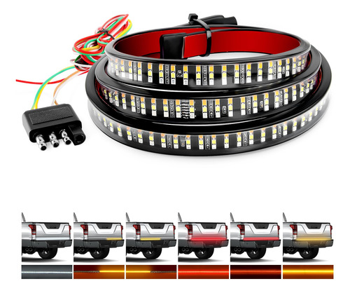 Gooacc Barra De Luz Para Puerta Trasera De Camion De 60 PuLG