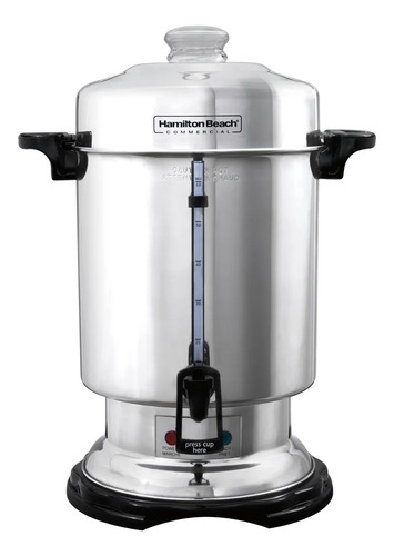 Cafetera Percoladora 60 Tazas Acero Inox. Hamilton Beach