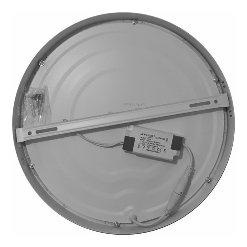 Imagen 8 de 8 de Lampara Plafón Panel Led 24w Redondo Sobreponer Luz Blanca