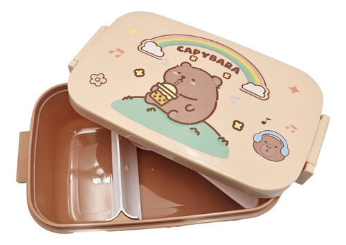 Kit Lunchera Capibara Infantil Marrón Capibara