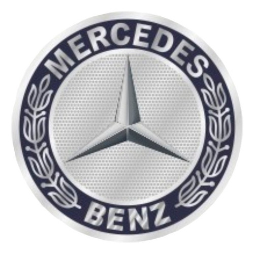 Emblema Adesivo Resinado Mercedes-benz Logo Grande 7.5 Cm