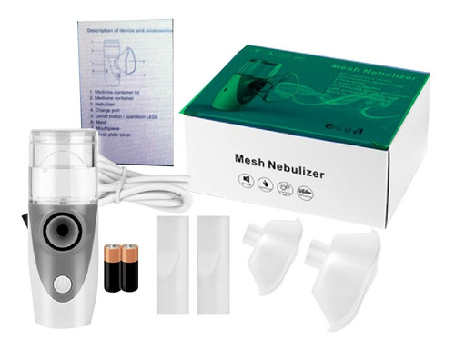 Imagen 6 de 7 de Nebulizador Compresor Profesional Kit Portátil Familiar Ce F