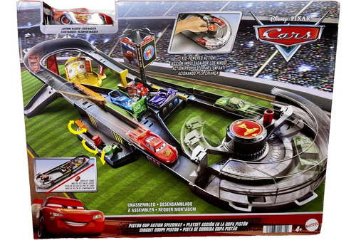 Cars - Playset Accion En La Copa Piston - Inc A Rayo Mattel