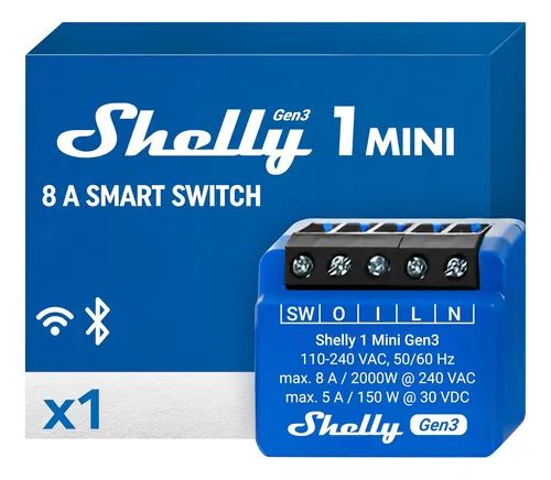 comprar Shelly 1 Mini Gen3 Rele Wifi Domotica Home Assistant