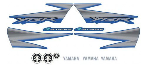 Kit Adesivos Yamaha Ybr 125 2005 Azul 00943 Cor Yamaha Ybr 125 2005 Azul