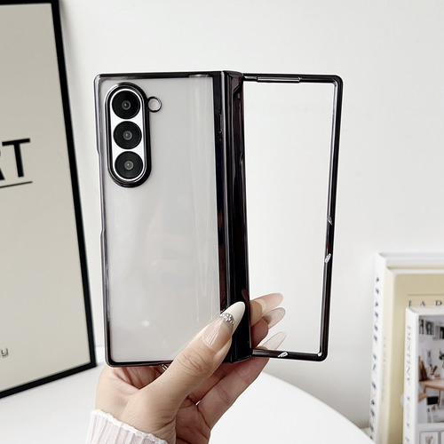 Funda Para Huawei Mate X3/x5/x6/honor Magic V3, Delgada, Ligera, Protectora Transparente, Con Marco Galvanizado