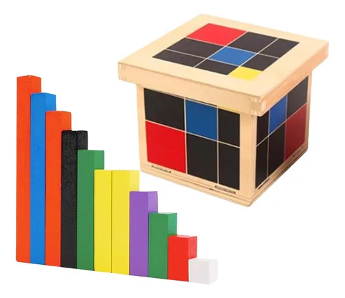 Juego De Construcción De Madera Para Niños, Cubo Trinomio