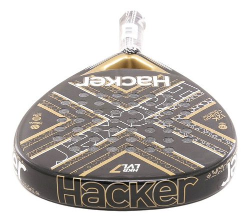 Paleta De Padel Hacker Nivel 7 Carbon 12k Diamante Eva