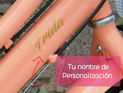 Bicicleta Infantil Niña R20 Rosa Champagne Personalizada