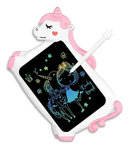 DYNA-PM Sirena - Tableta escritura LCD color para niños. Pizarra