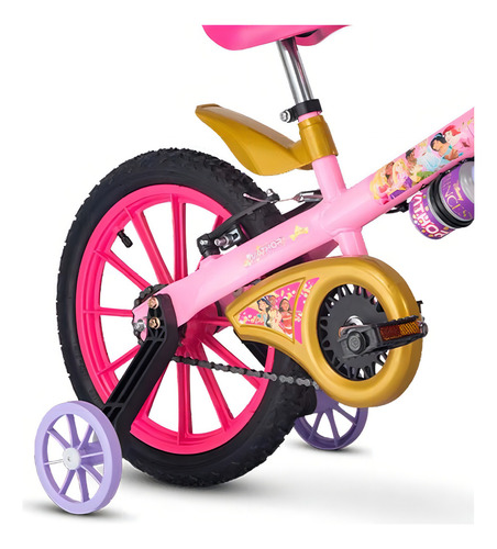 Bicicleta Disney Nathor para niñas y niños de 16 años con llantas Princess