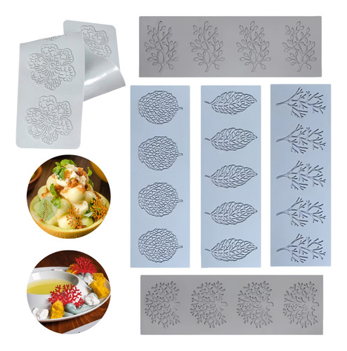 6pcs Cake And Dessert Decoration Silicone Molds