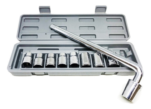 Caja Set Juego De Tubos 10 Piezas 1/2 10 A 24 Llave Curva