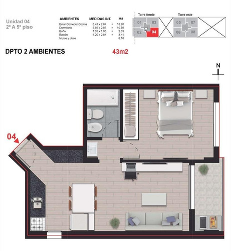 Imagen 12 de 26 de Departamento 1 Dormitorio Con Patio De Uso Exclusivo En Zona Centro
