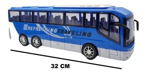 Imagen 5 de 7 de Super Bus Micro Colectivo Larga Distancia A Friccion 31 Cm