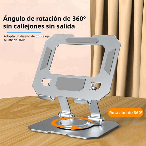 Soporte Tablet Base Giratoria 360° Plegable Para iPad