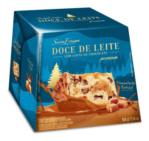 Panettone Doce De Leite C\gotas Chocolate Santa Edwiges 500g