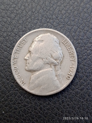 Moeda Eua Five Cents 1940, Usa (Usado)