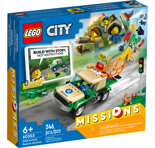 Lego City Misiones De Rescate De Animales Salvajes 60353