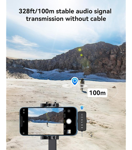 Microfono Inalambrico Lavalier 3 En 1 Para iPhone Android