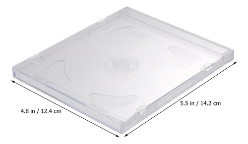 10 Fundas Transparentes Para Dvd, Cajas De Almacenamiento De