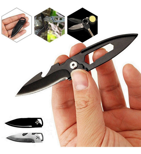 Imagen 3 de 7 de Navaja Destapador Llavero Pocket Mini Multiherramienta