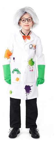 C Disfraz De Cosplay De Científico De Laboratorio Infantil