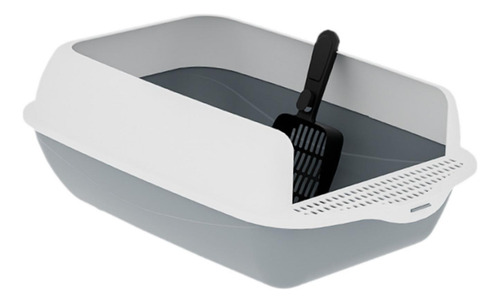 Caja De Arena Para Gatos De Litera De Lados Altos Inodoro