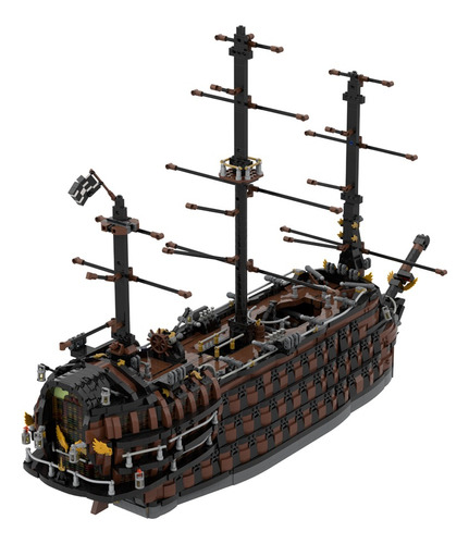 Moc Viking Pirate Ship Building Block