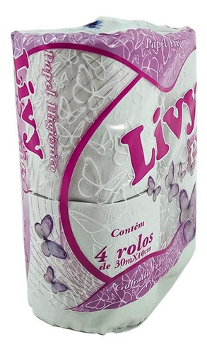 Papel Higiênico Folha Simples Plus Branco 64 Unidades