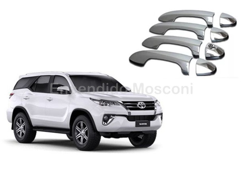 Kit De 4 Cubre Manijas Cromadas Toyota Hilux Sw4
