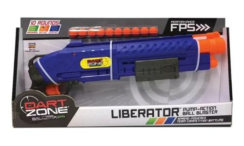 Pistola Rifle Lanza Bolas Dart Zone Liberator + 10 Bolas