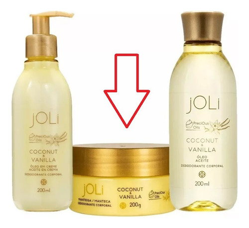 Manteca Corporal Joli Vainilla y Coco 200g