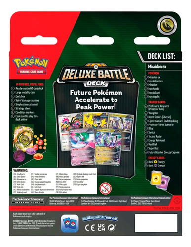Pokemon Tcg Miraidon Deluxe Battle Deck En Español
