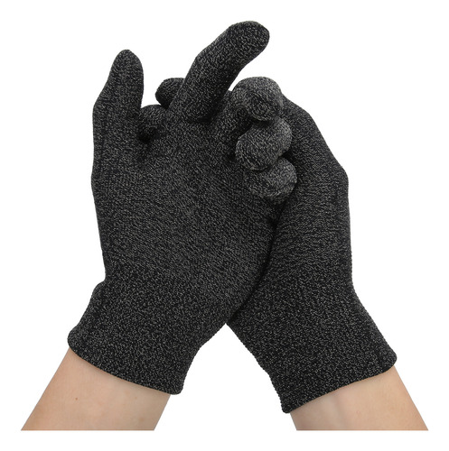 Guantes De Fibra Conductiva, 1 Par, Antiestáticos, Para Elim