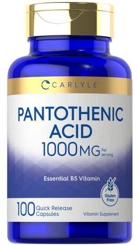 Carlyle Pantothenic Acid Ø 1000mg Ten 100 Cápsulas Q4gtn