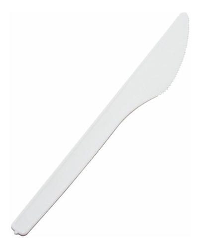 Cuchillo Plástico Descartable Blanco X 100 Unidades