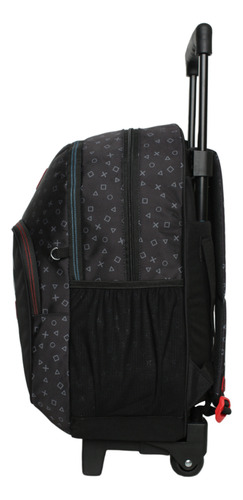 Mochila Ruedas Infantil Chips Joystick Negro Head
