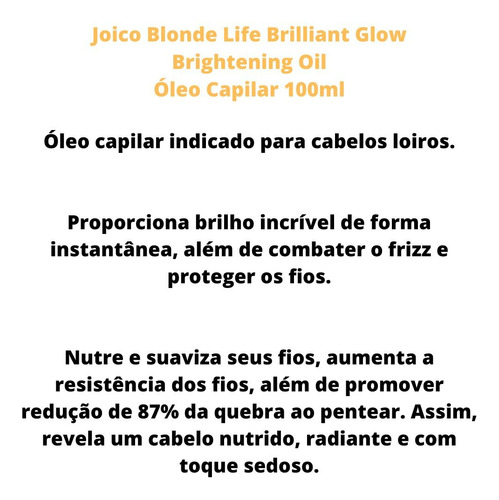 Joico Blonde Life Brilliant Glow Smart Kit 3 Produtos