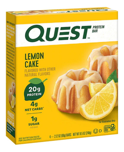 Quest Protein Bar Caixa Com 12un Lemon Cake