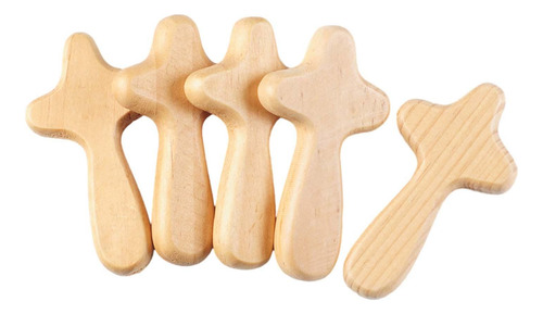 Cruz De Madera De Pino De 5 Piezas, Cómoda Decoración De A