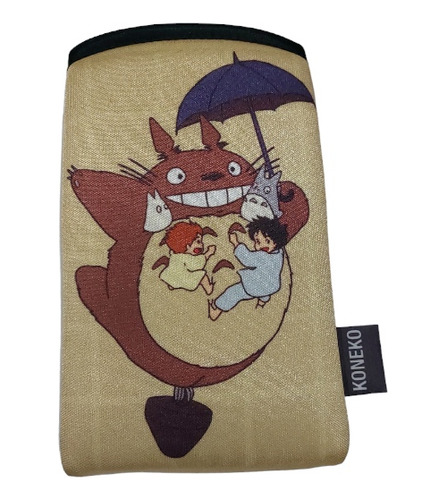 Funda/ Porta Celular De Totoro De Neopren Doble Faz Anime