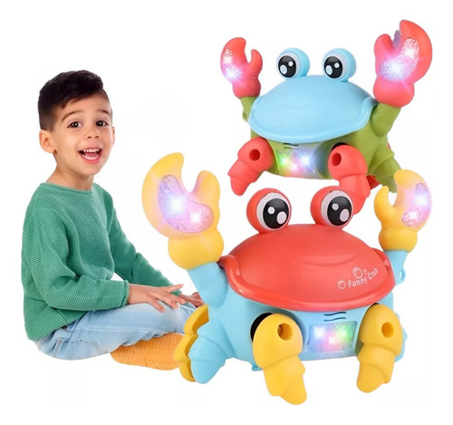 Brinquedo Caranguejo Fujão Musical Eletrônica Top