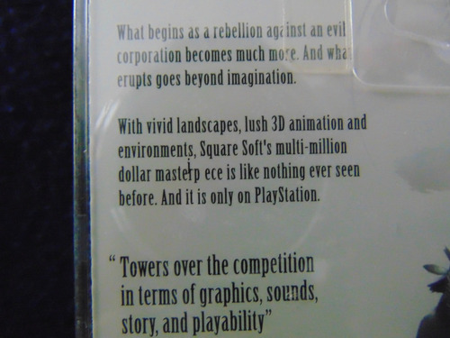 Imagen 3 de 8 de Final Fantasy 7 Nuevo Y Sellado De Fábrica