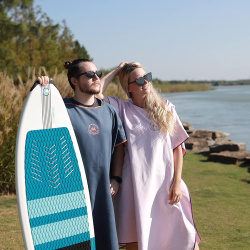 Poncho De Surf De Microfibra Hiturbo, Cambiador De Traje De
