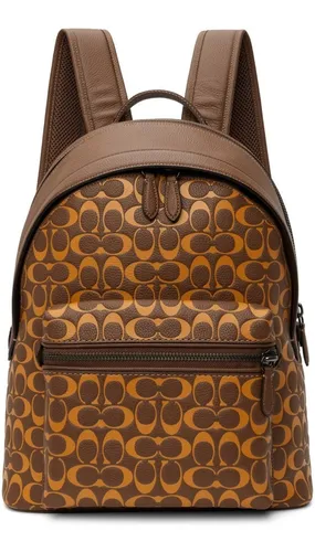 Mochila Coach Charter Signature Leather Backpack Original