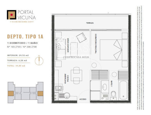 Departamento Celia Sola/diagonal Vicuña Mackenna