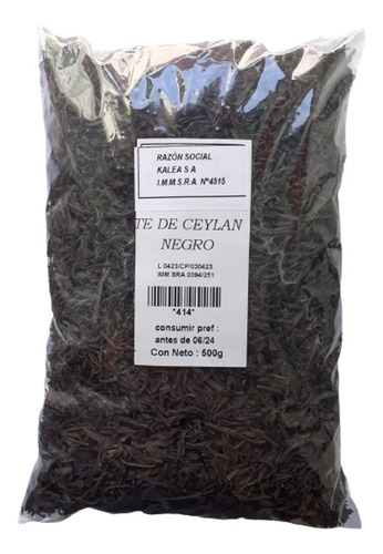 Te Ceylan Negro 500gr. Compre 3 Unid. Pague 2.