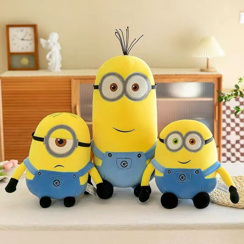 3 Juguetes De Terciopelo Amarillo, Kawai, Regalos De Navidad